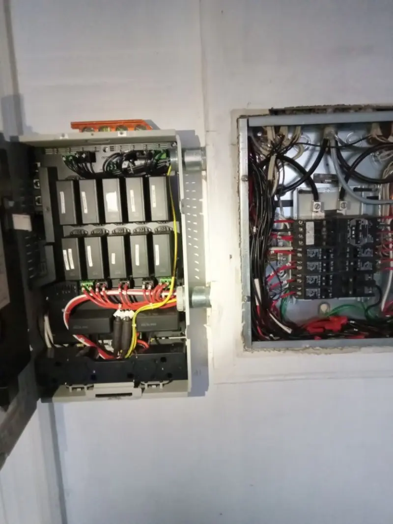 Electrical panel upgrade completed for Security Camera Wiring in Odessa